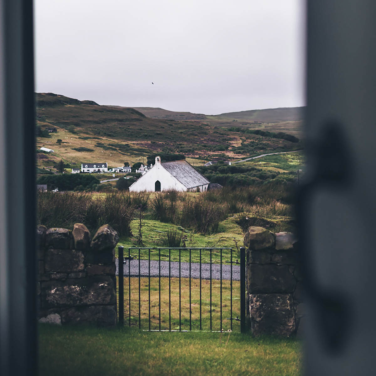 Looking Out Front Door